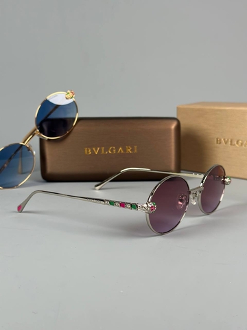 Bvlgari очки женские серебристые премиум 613978XY