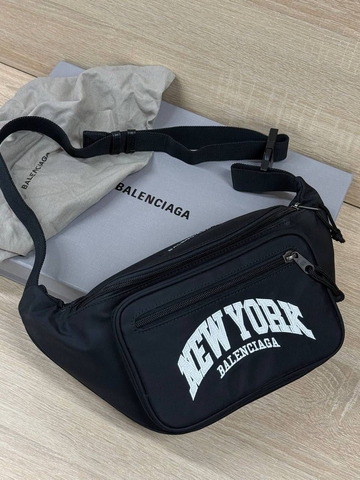 Balenciaga сумка мужские натуральная кожа черные премиум 474233QU