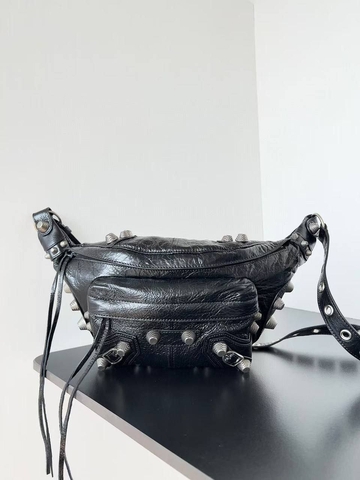 Balenciaga сумка женские натуральная кожа черные премиум 920053KH