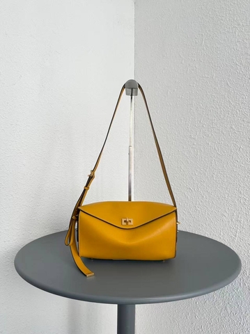 Balenciaga сумка женские натуральная кожа желтые премиум 326139ML