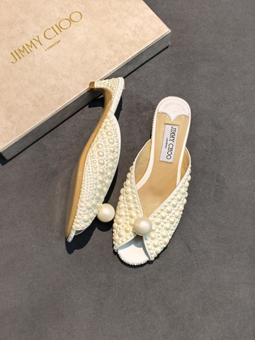 Jimmy Choo сабо женские натуральная кожа летние весенние / осенние бежевые премиум 157568DR