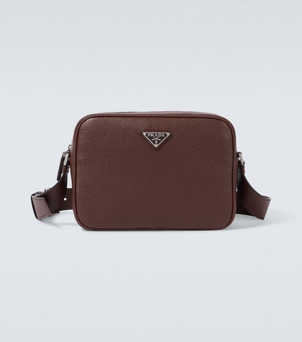 Prada сумка мужские натуральная кожа коричневые премиум 892929FE