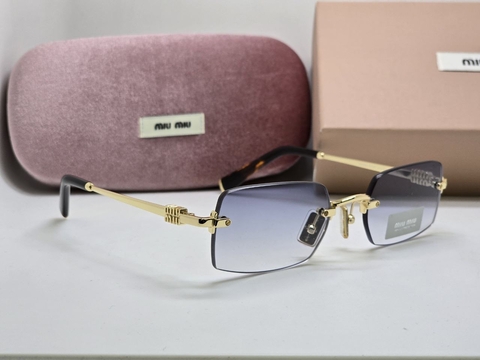 Miu Miu очки женские золотистые премиум 885104FV