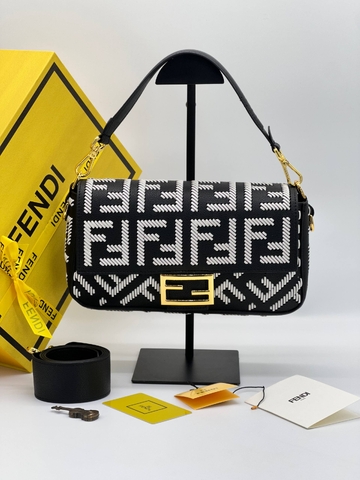 Fendi сумка женские натуральная кожа черные люкс 834606ML