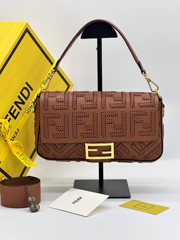 Fendi сумка женские натуральная кожа оранжевые люкс 489871DO