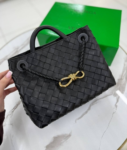 Bottega Veneta West Andiamo сумка женские натуральная кожа черные премиум 359512IA
