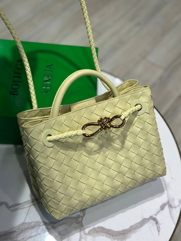 Bottega Veneta West Andiamo сумка женские натуральная кожа желтые премиум 422128ZK