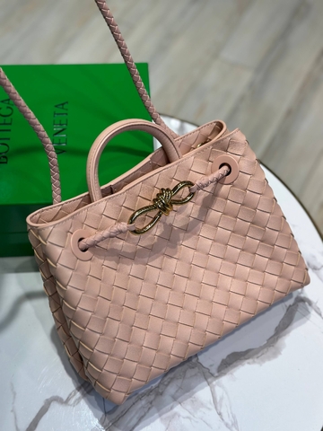 Bottega Veneta West Andiamo сумка женские натуральная кожа розовые премиум 810109BB