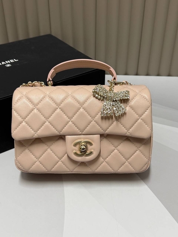 Chanel сумка женские натуральная кожа розовые люкс 851447HC