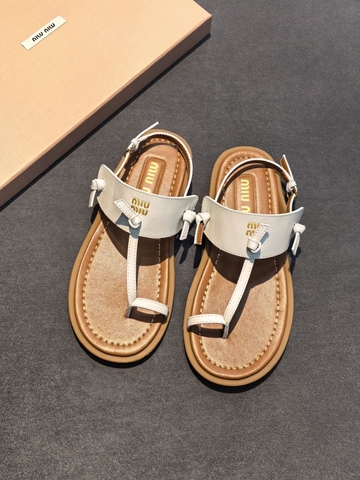 Miu Miu босоножки женские натуральная кожа летние белые премиум 800723HH