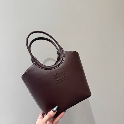 Miu Miu сумка женские натуральная кожа бордовые премиум 771346BS