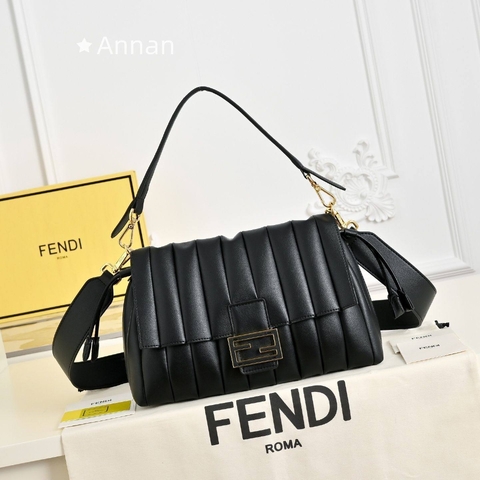 Fendi сумка женские натуральная кожа черные люкс 237101VW