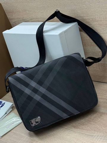 Burberry сумка мужские натуральная кожа черные премиум 258700OI