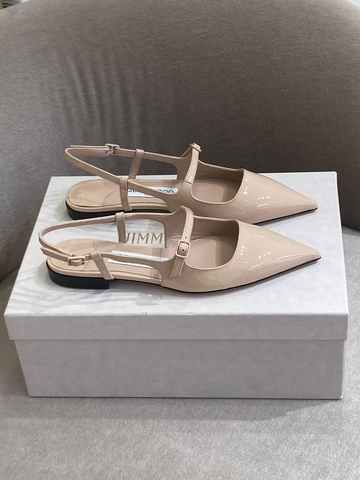 Jimmy Choo балетки женские натуральная кожа летние весенние / осенние розовые премиум 330577WB