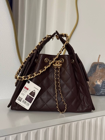 Chanel сумка женские натуральная кожа коричневые премиум 336351AZ