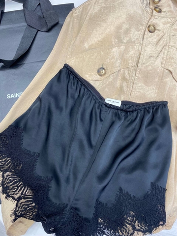 Yves Saint Laurent шорты женские черные премиум 537588QH