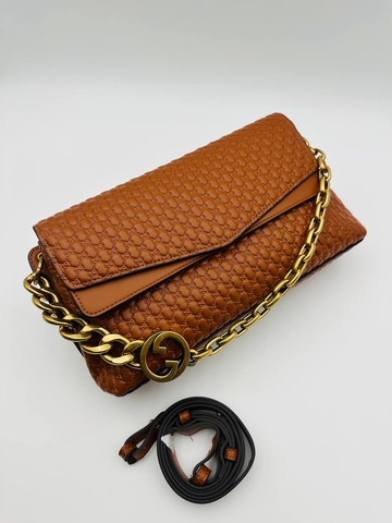 Gucci сумка женские натуральная кожа оранжевые люкс 320478DJ