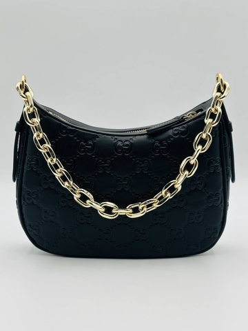 Gucci сумка женские натуральная кожа черные люкс 764197JU