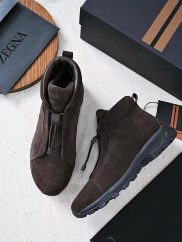 Ermenegildo Zegna Triple stitch vetta sneakers кроссовки артикул 217603WT в интернет-магазине «GLOBESTYLE»