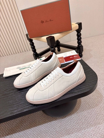 Loro Piana кроссовки мужские натуральная кожа весенние / осенние бежевые люкс 124507DJ