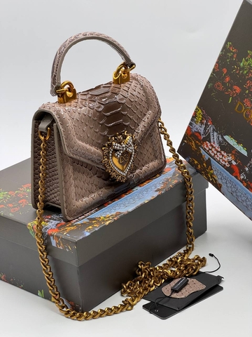 Dolce & Gabbana сумка женские натуральная кожа бежевые люкс 793980RP