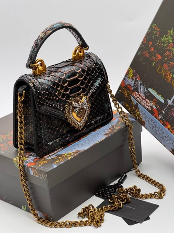 Dolce & Gabbana сумка женские натуральная кожа черные люкс 532171UA