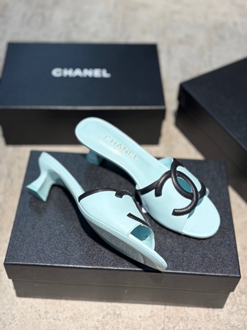 Chanel сабо женские натуральная кожа летние белые премиум 586536KX