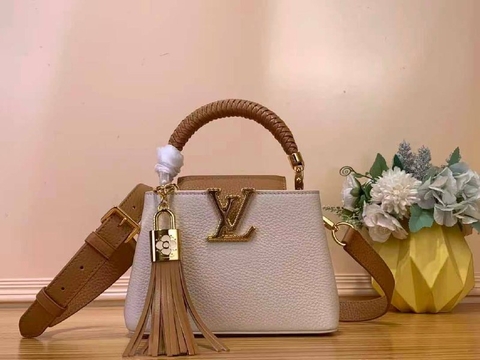 Louis Vuitton сумка женские натуральная кожа бежевые премиум 176445UT