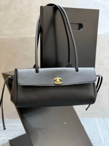 Chanel сумка женские натуральная кожа черные премиум 950545HD