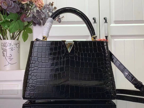 Louis Vuitton сумка женские натуральная кожа черные премиум 609380KL