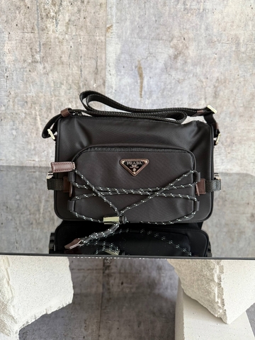Prada сумка мужские нейлон черные премиум 166048RX