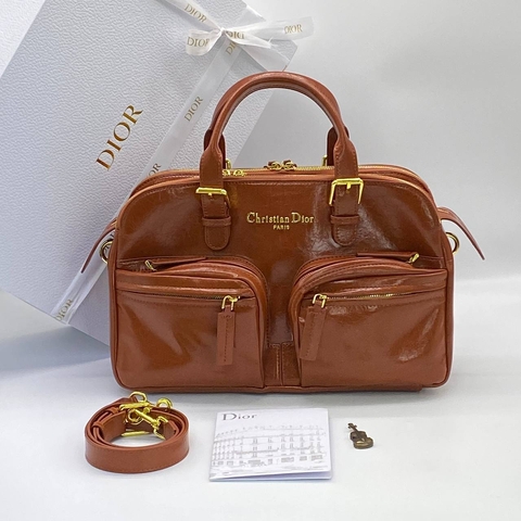 Dior сумка женские натуральная кожа оранжевые люкс 746028MN