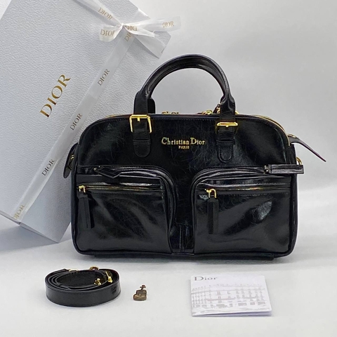 Dior сумка женские натуральная кожа черные люкс 145304RH