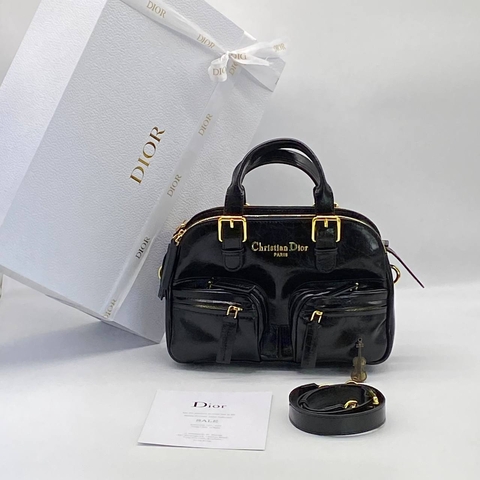 Dior сумка женские натуральная кожа черные люкс 962330LZ