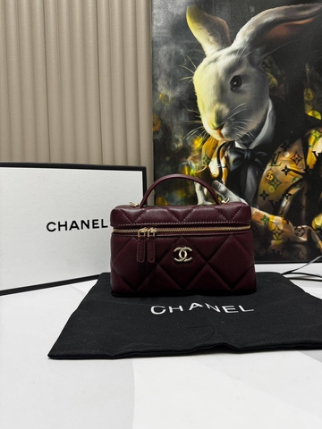 Chanel сумка женские натуральная кожа бордовые люкс 892176IF