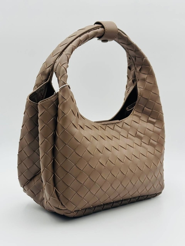 Bottega Veneta сумка женские натуральная кожа коричневые люкс 648285MQ