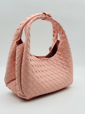 Bottega Veneta сумка женские натуральная кожа розовые люкс 543490GD