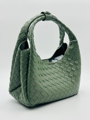 Bottega Veneta сумка женские натуральная кожа зеленые люкс 313934OM