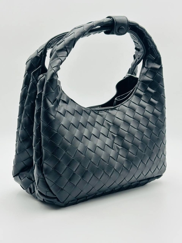 Bottega Veneta сумка женские натуральная кожа черные люкс 282571JY