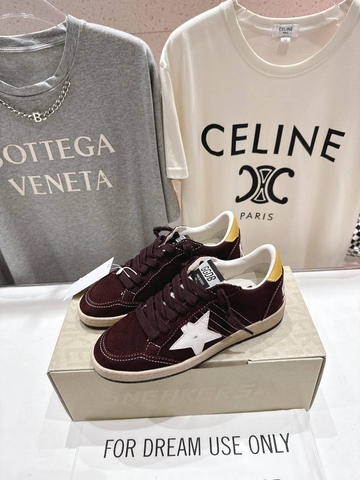Golden Goose кроссовки женские натуральная замша летние весенние / осенние коричневые премиум 601460PN