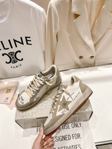 Golden Goose кроссовки женские натуральная кожа летние весенние / осенние бежевые премиум 305590UB