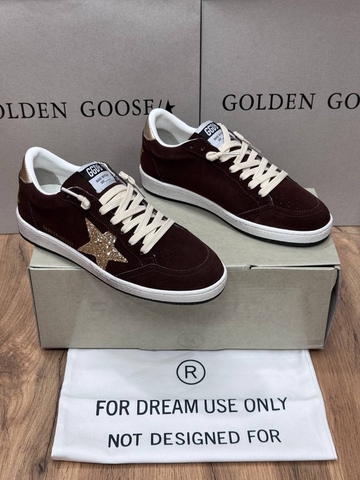 Golden Goose кроссовки женские натуральная замша летние весенние / осенние коричневые премиум 721176AY