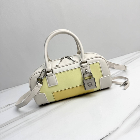 Loewe сумка женские натуральная кожа белые микс люкс 957238HQ