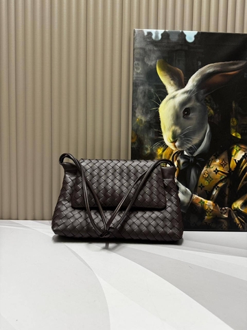 Bottega Veneta сумка женские натуральная кожа коричневые люкс 769310YR