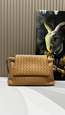Bottega Veneta сумка женские натуральная кожа желтые люкс 141175ND