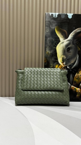 Bottega Veneta сумка женские натуральная кожа зеленые люкс 753828VR