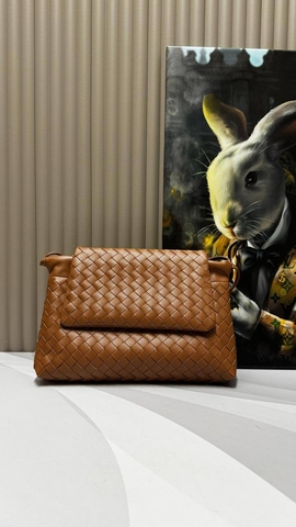 Bottega Veneta сумка женские натуральная кожа оранжевые люкс 912974ZE
