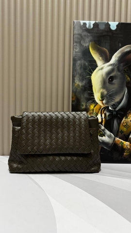 Bottega Veneta сумка женские натуральная кожа зеленые люкс 585181ZA
