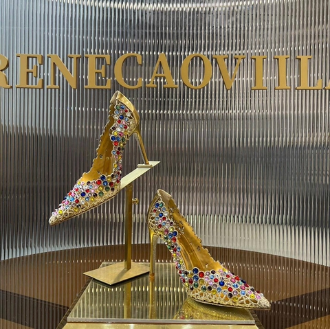 Rene Caovilla туфли артикул 917337HE в интернет-магазине «GLOBESTYLE»