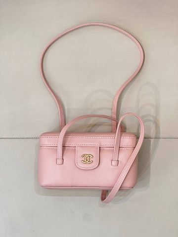 Chanel сумка женские натуральная кожа розовые люкс 535562HE